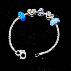 Pandora Silver Charm Bracelet 925 Silver 7.6g